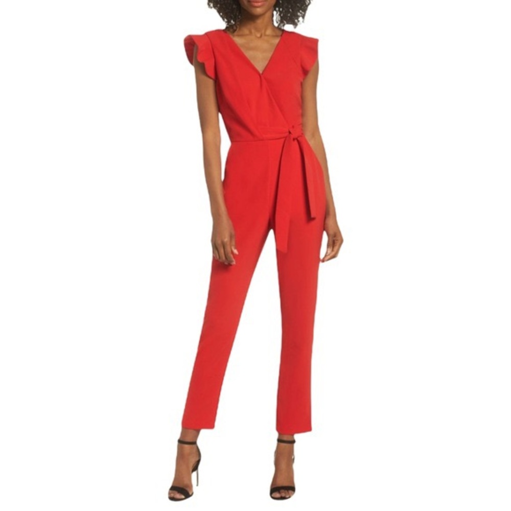Red jumpsuit